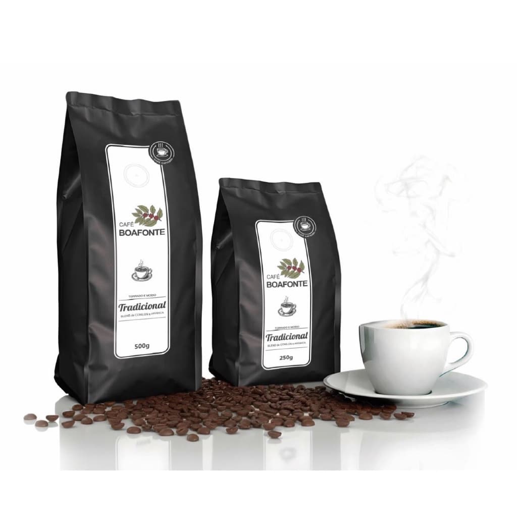 Café BoaFonte torrado em grãos blend conilon e arábica 500g