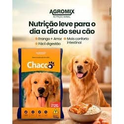 Ração Cachorro Chacco Frango Arroz 15kg Adulto Médio/grande