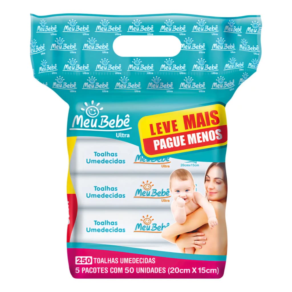 Toalha Umedecida Meu Bebe Ultra C/250 Unidades