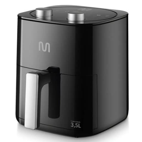 Fritadeira Elétrica sem óleo Air Fryer 3,5L 1350W 127V com Timer Sonoro Preto Multi