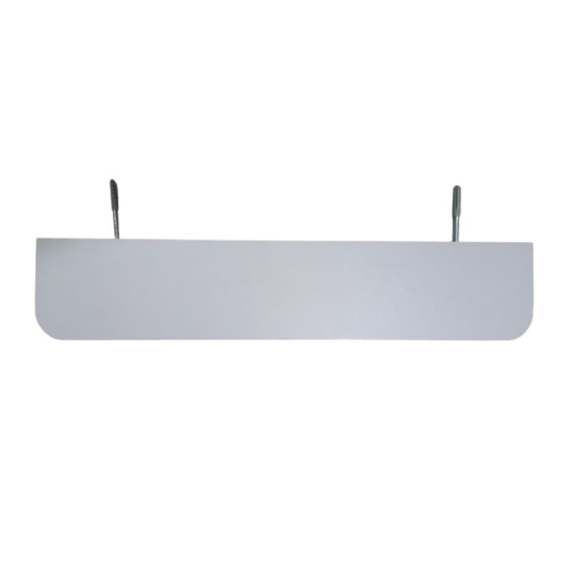 Prateleira de boleada flutuante MDF Branco 100x15 com suporte invisível salão, parede, banheiro, quarto, sala