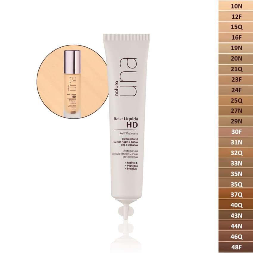 Refil Base Líquida HD Una Natura - 30ml