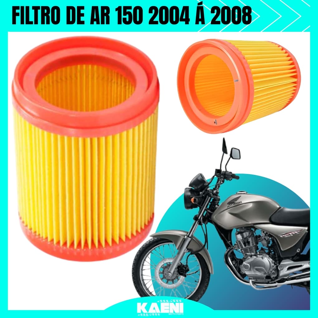 Filtro De Ar Moto Honda Cg Titan 150 2004 2005 2006 2007 2008 Ks Es Esd