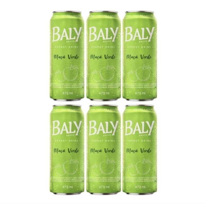Energetico Baly  Maça Verde 473 ml c/6 un