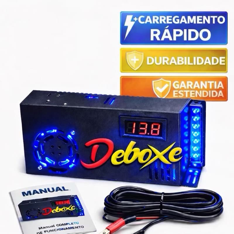 Fonte Automotiva Chaveada PRETA BLACK+ adesivo Deboxe UV + LED meo  13,8 -15V 150 Amperes.