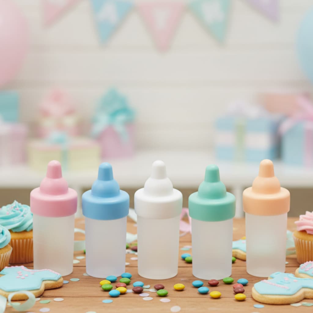 Kit 50 - Mini Mamadeiras Lembrancinha chá de bebê
