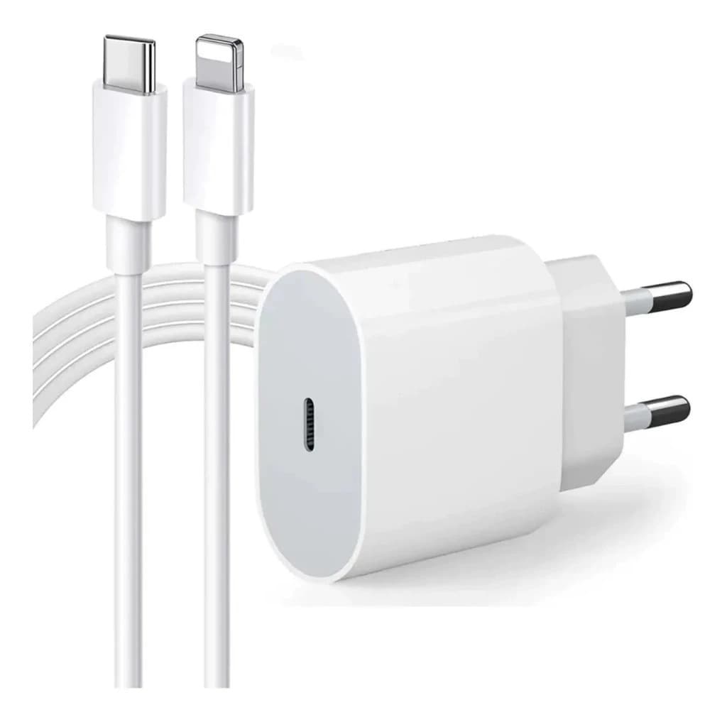 Carregador De iPhone Fonte com Cabo Carregamento Rápido 1m PD 20W/35W