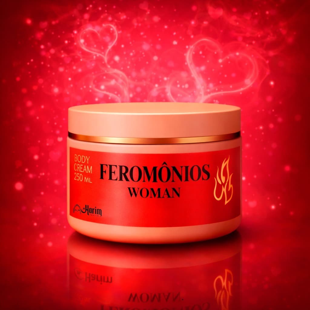 Creme Hidratante de Feromônios Feminino Perfumado 250ml Harim