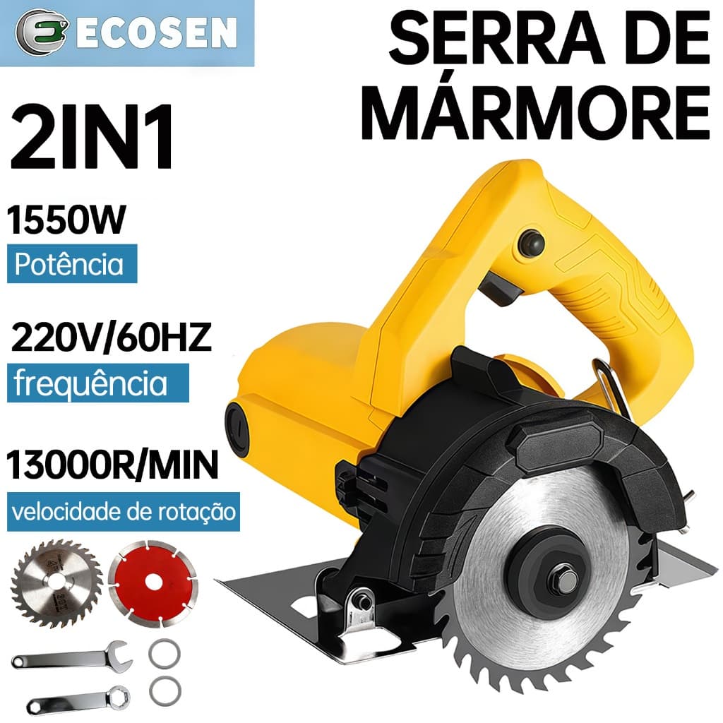Serra Circular 110mm (4.3/8”) 1550W Para Madeira Profissional 13000R/MIN