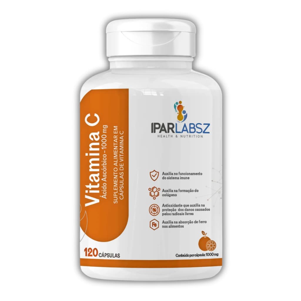 Vitamina C 1000mg Fórmula 100% Pura e Concentrada - 120 Doses