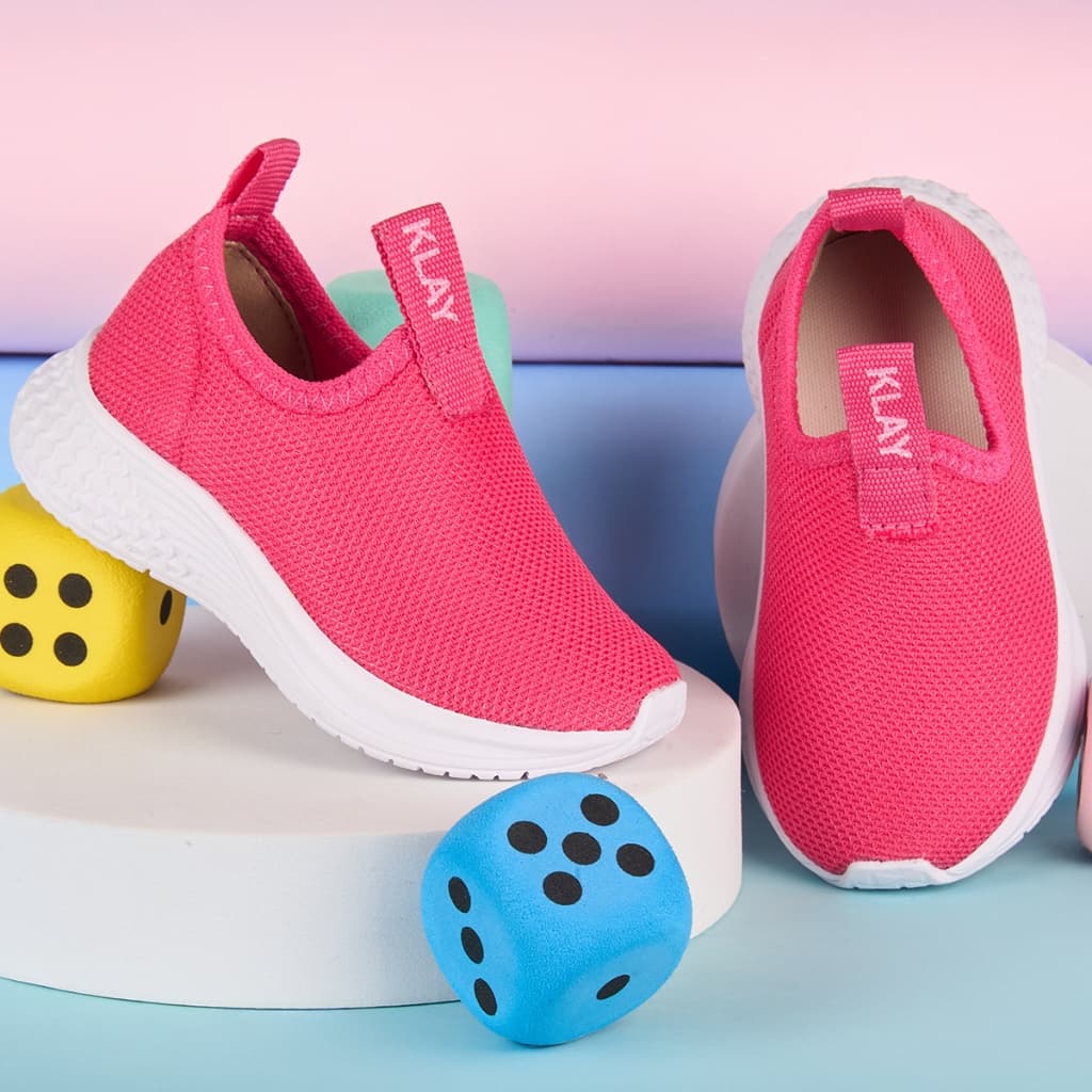Tênis Infantil Menina Calce Fácil Confortável Moda Casual Volta as Aulas Promoção Klay Kids