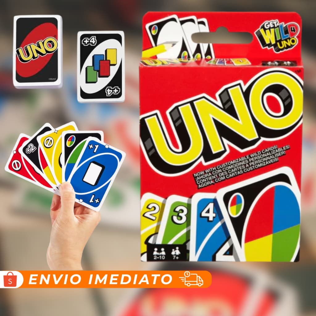 Jogo de Cartas UNO Clássico – Diversão em Família com Cartas de Qualidade Premium