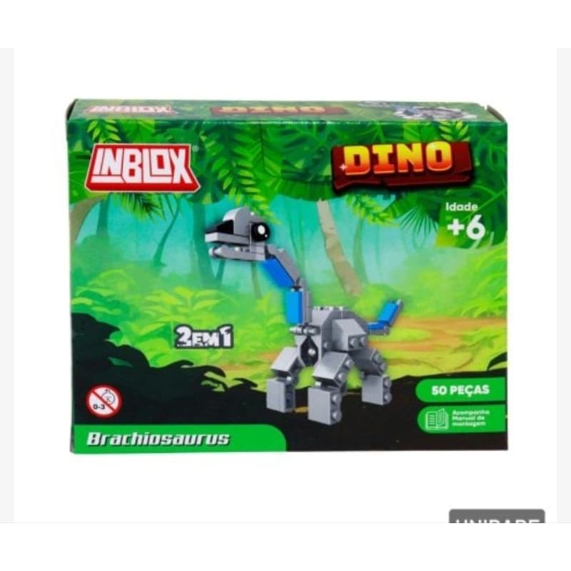 Miniaturas Blocos de Montar Inblox Dinossauro Diversão Garantida Colecionavel Estilo Lego
