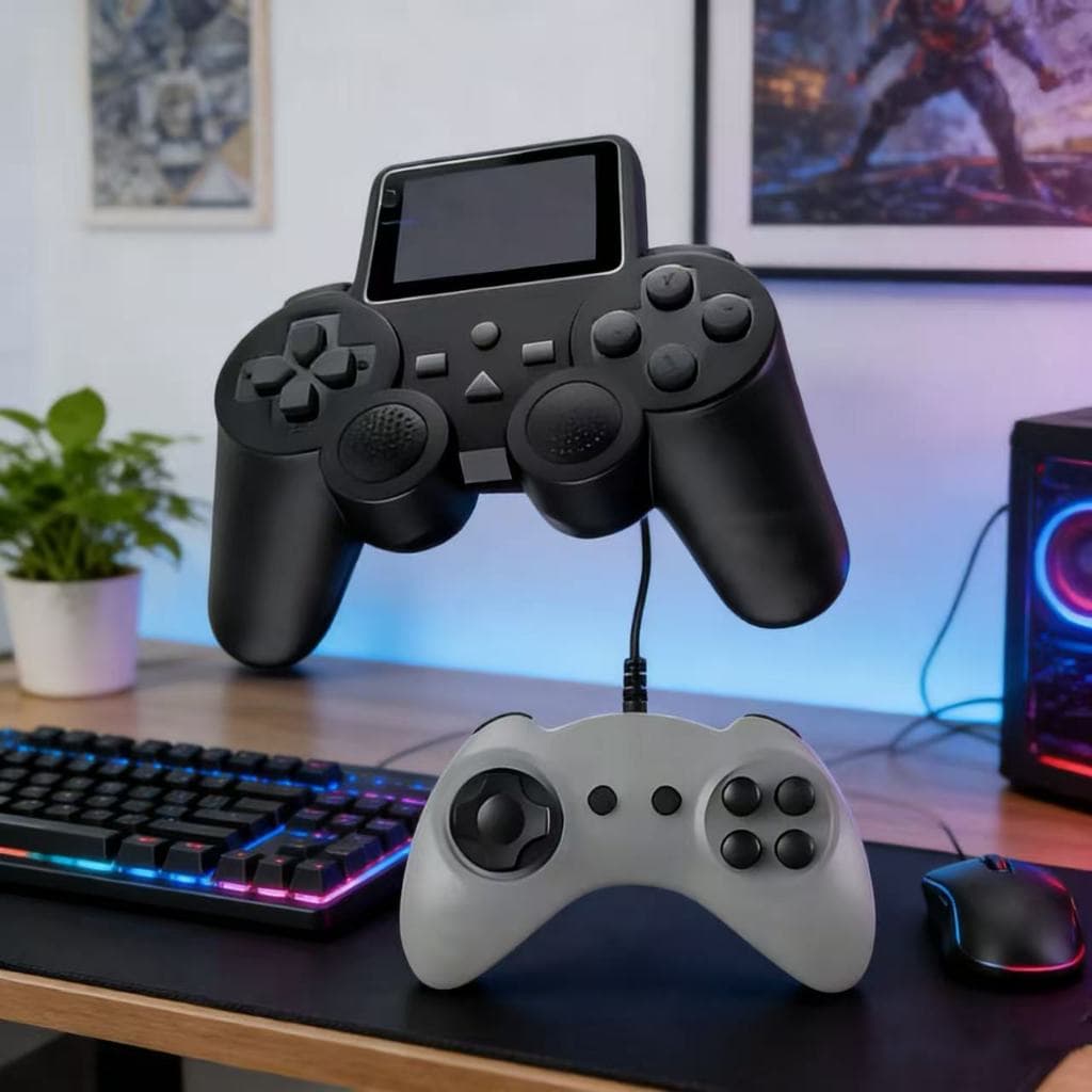 Controlador de Console de videogame Gamepad Gamer S10 portátil 520 jogo Mario tela retrô Duplos 2 controles