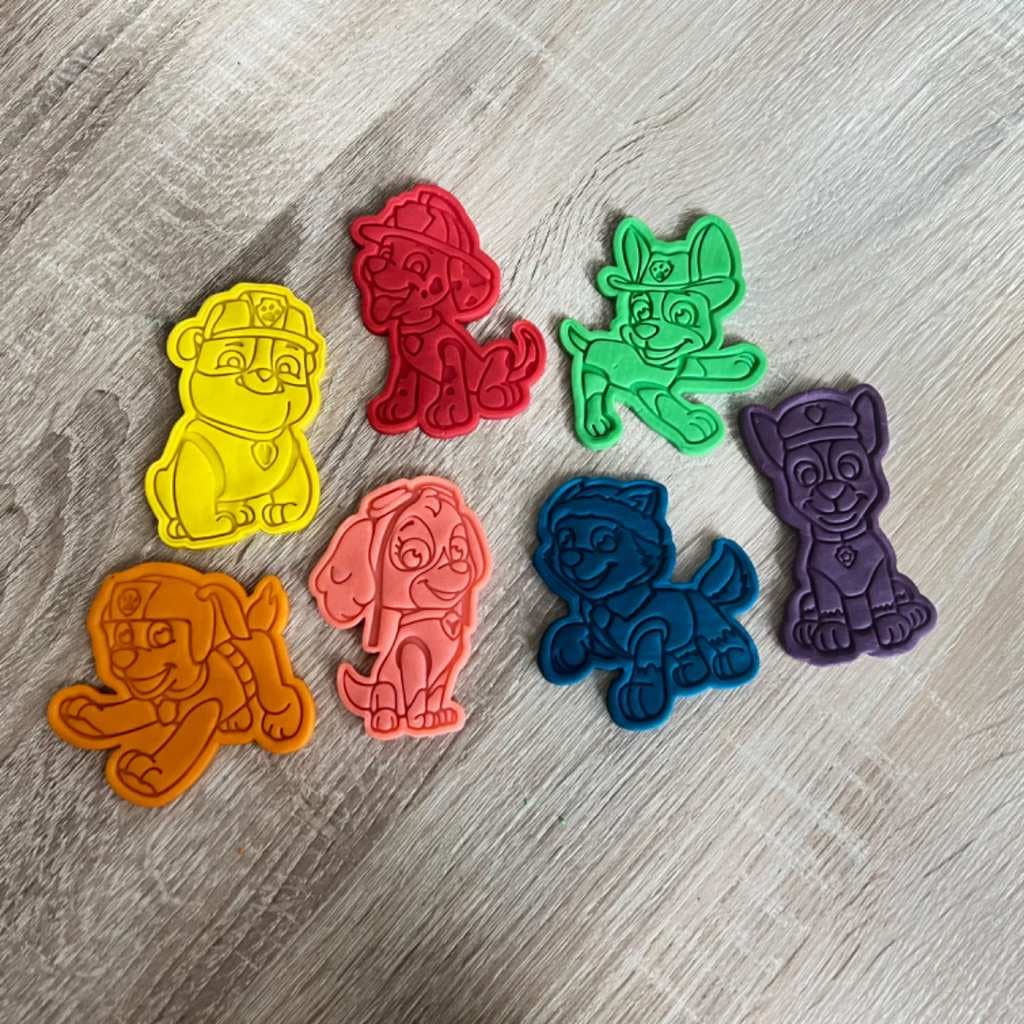 Cortadores de Biscoito/Massinha de Modelar - Patrulha Canina – Impressos em 3D