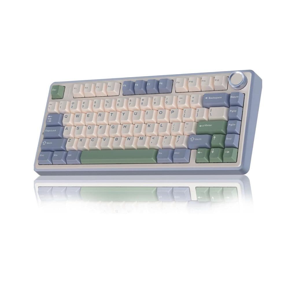 Teclado Aula F75 Sem Fio Mecânico Tri Mode Hot Swap
