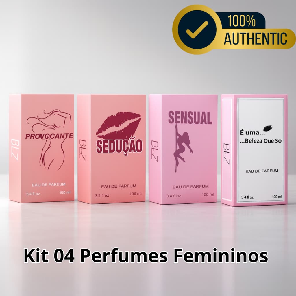 Kit 4 Perfumes Femininos Ref Importada 100ml