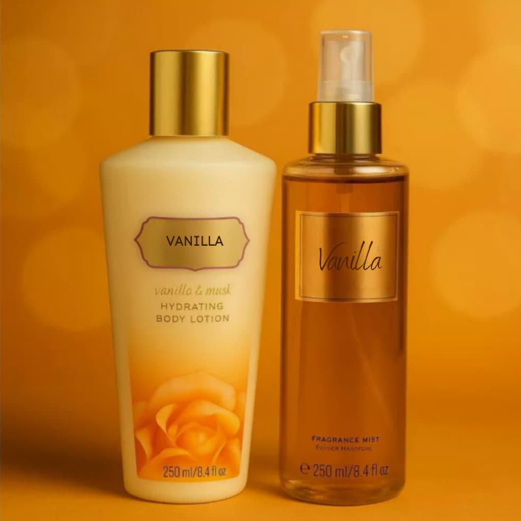 Kit Vanilla Body Splash 250ml + Creme Hidratante 250ml