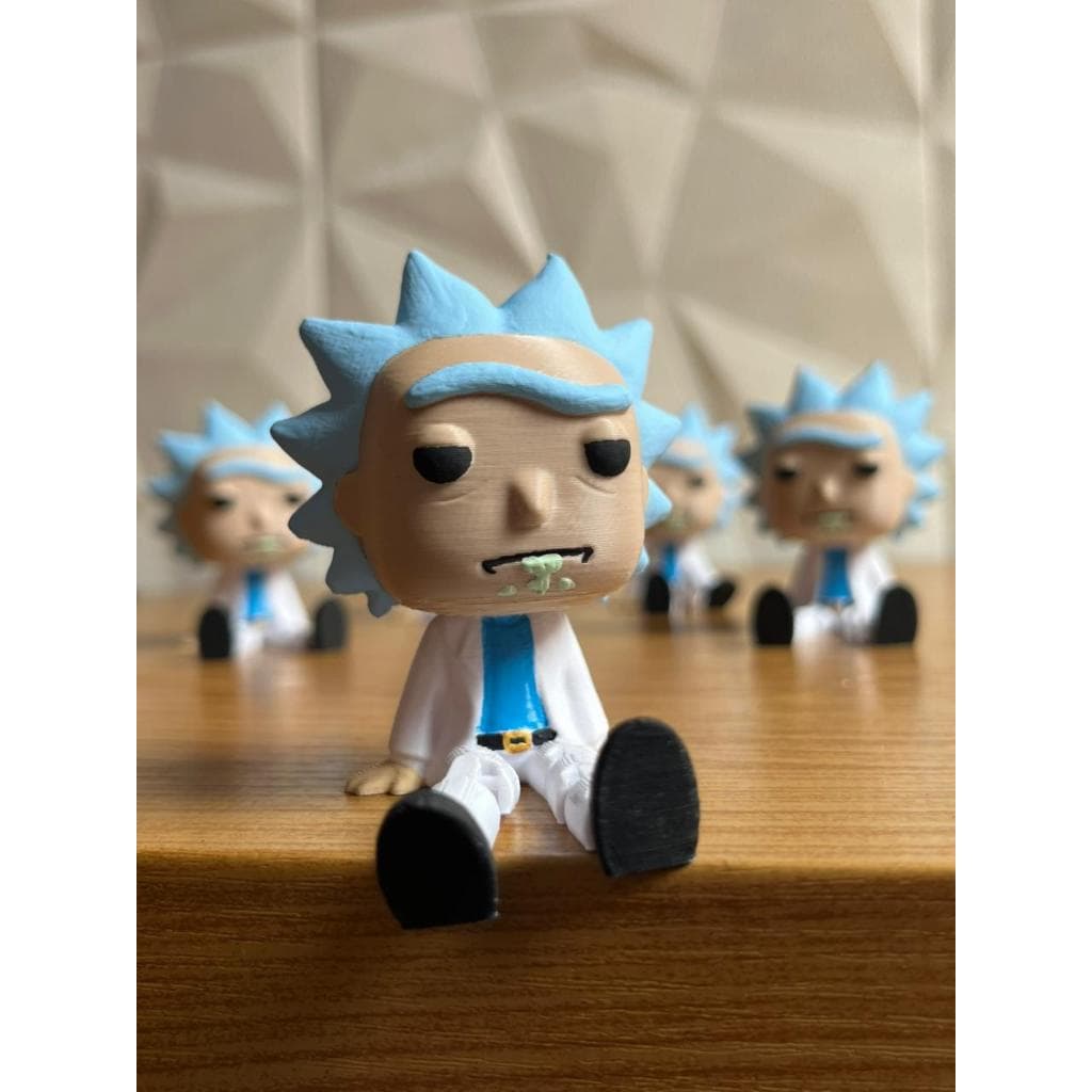 Boneco Rick Articulado – Rick and Morty Decorativo Colecionável