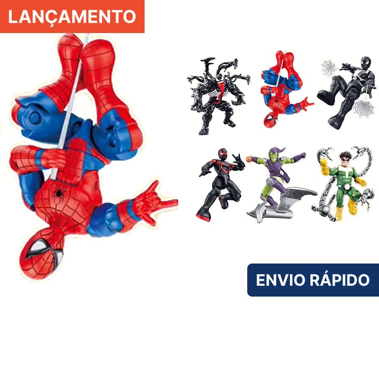 Boneco Articulado Mini Homem Aranha Original Yuanye Model Kit Action Figure Marvel Spider Man Disney
