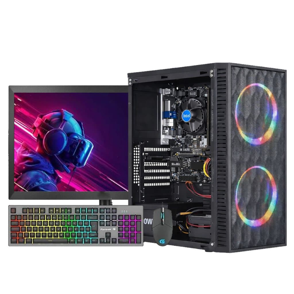 PC GAMER LÍDER 243- INTEL CORE I5, 16GB, SSD 480GB, GT 730 4GB, MONITOR, TECLADO E MOUSE GAMER