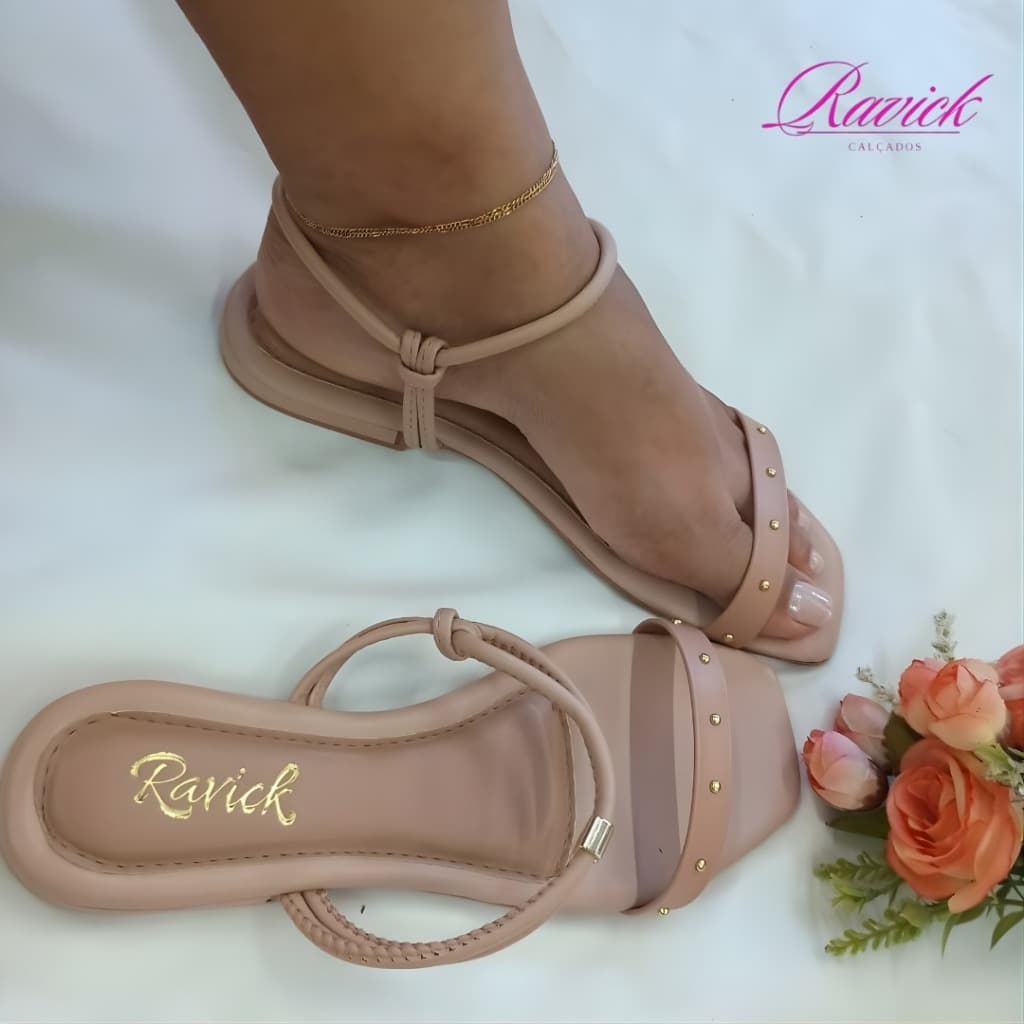 sandália rasteirinha super confortavel {Ravick calçados}