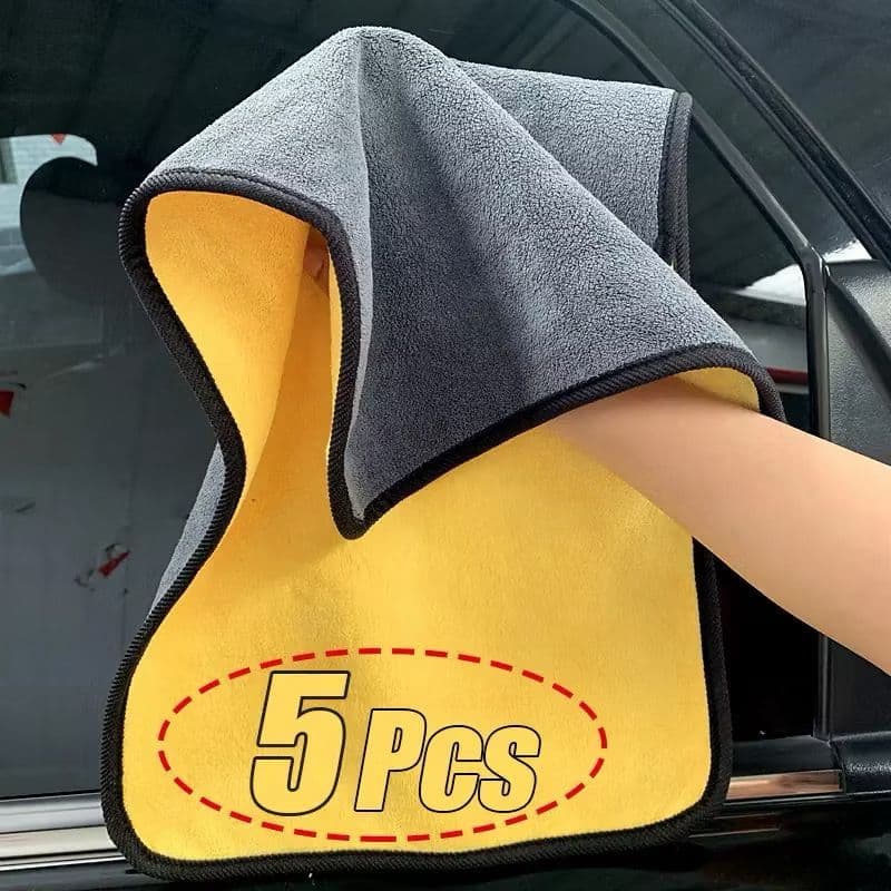 Kit 5/10 Toalhas de Microfibra 30x60cm – Super Absorventes para Secagem de Carro