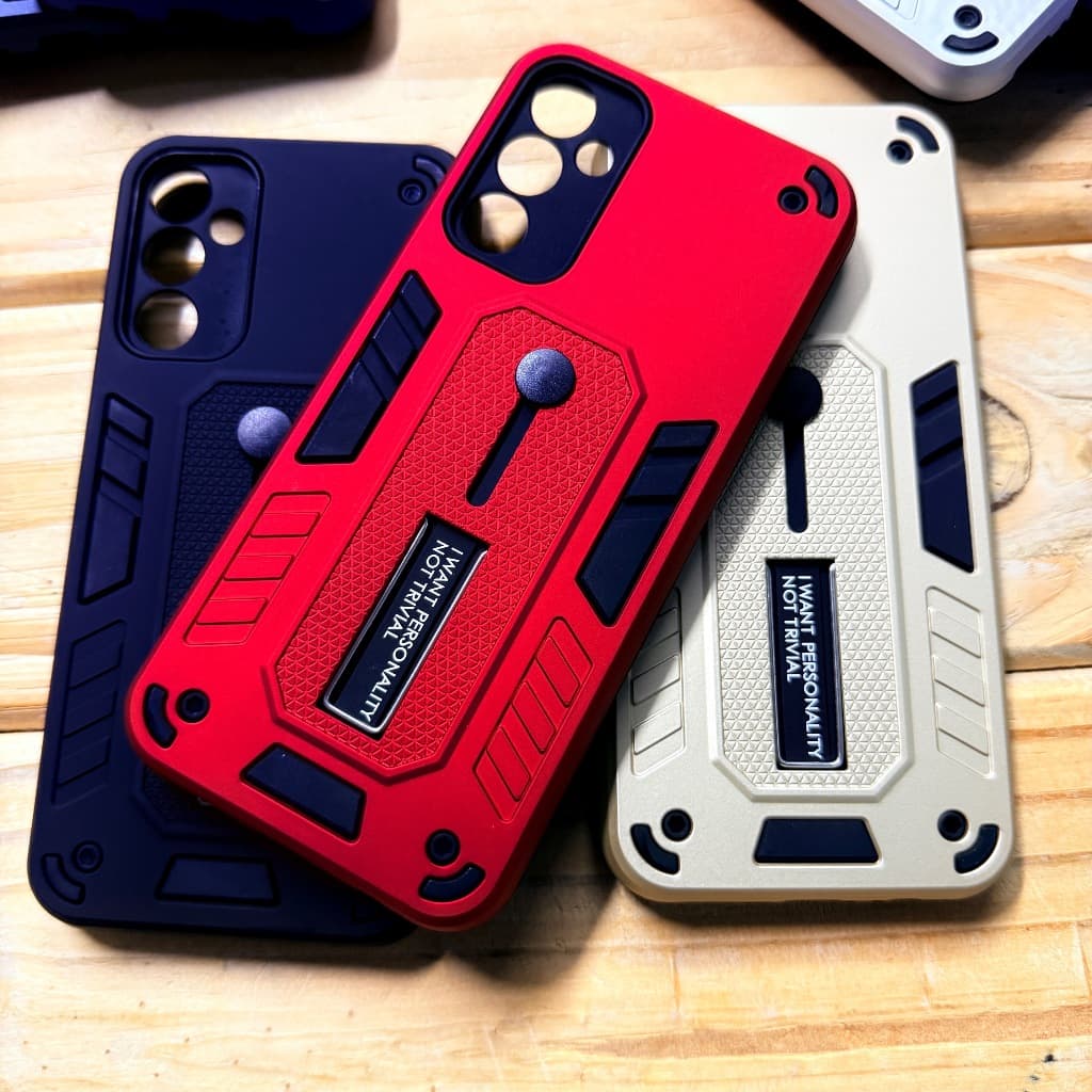Capa Capinha Anti impacto com Suporte de Dedo e Mesa para Samsung  M14 / Samsung A14 / Samsung A34  - Suporte de Dedo
