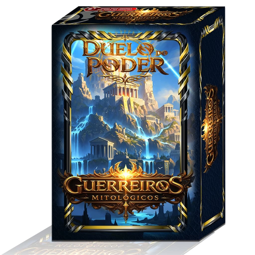 Duelo de Poder Jogo de Cartas Estratégico com Deck Guerreiros Mitológicos pra Toda a Família
