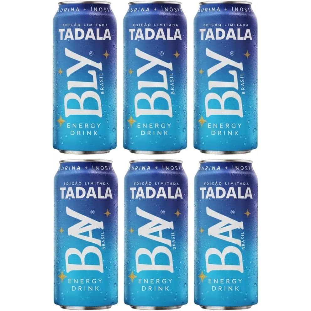 Baly Tadala Energy Drink, Edição Limitada, 473ml, Kit com 6 Latas