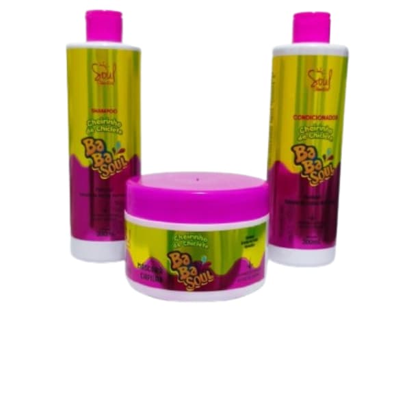 Shampoo, Condicionador e Máscara Hidratante Cabelos Fortes e Bonitos