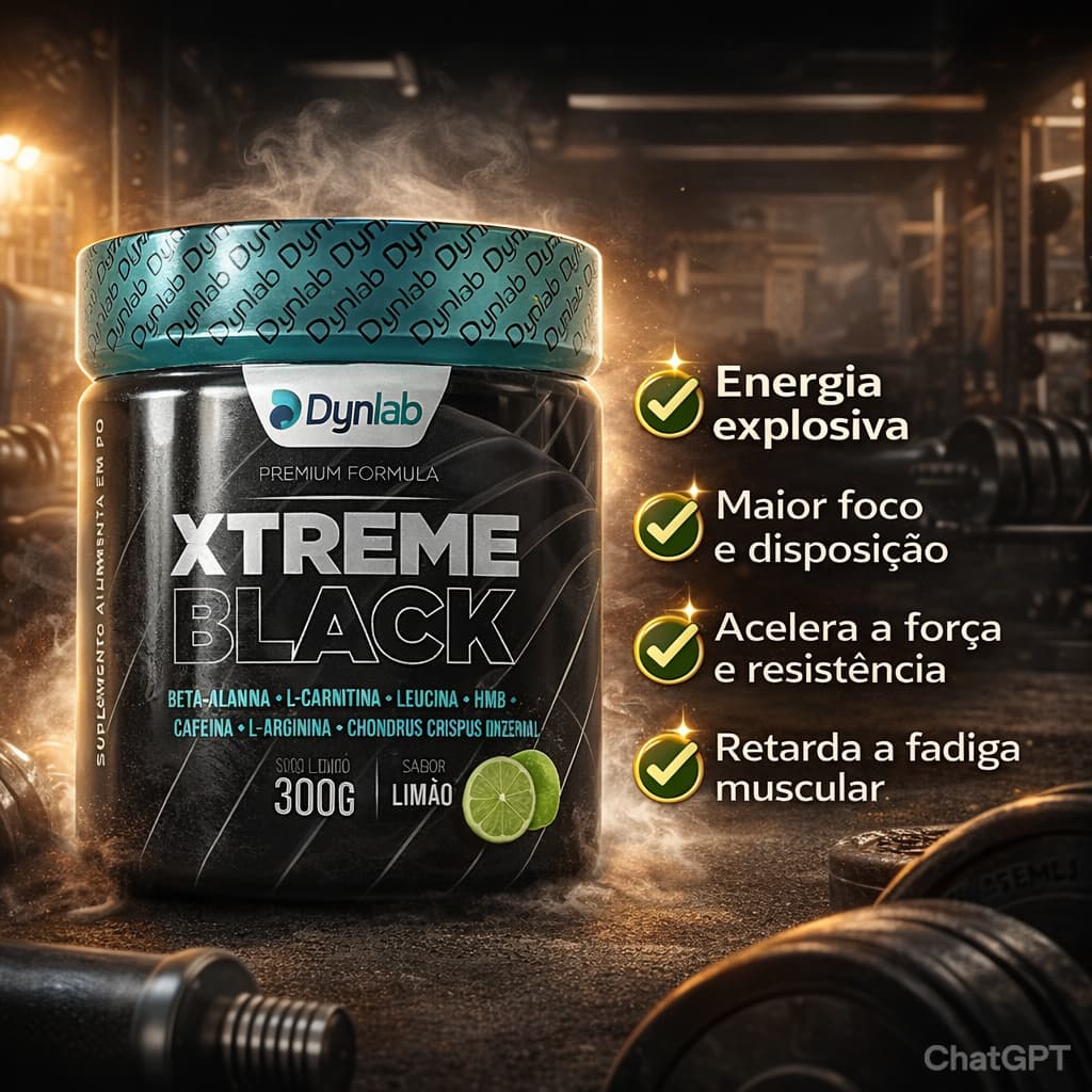 PRÉ TREINO XTREME BLACK DYNLAB