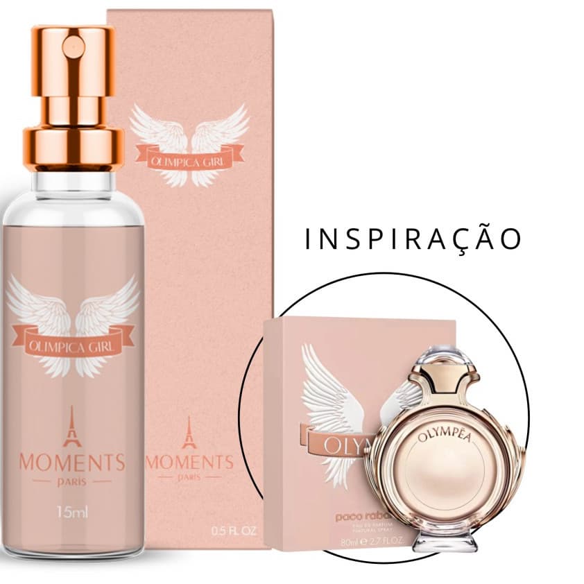 Perfume Importado Contratipo Olímpica Girl Feminino Eau de Parfum EDP 15ml Moments Paris