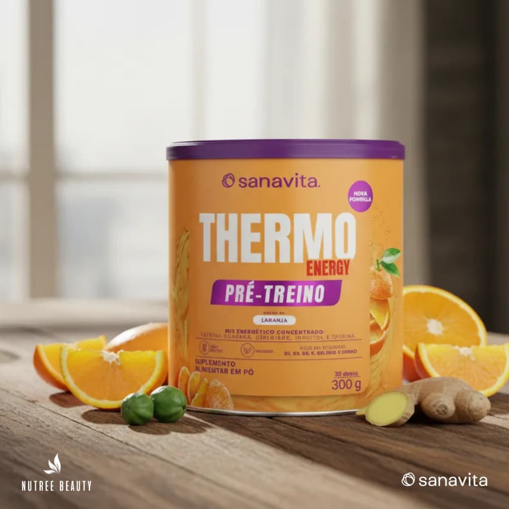 Thermo Energy Suplemento Pré Treino Sanavita 300g Laranja