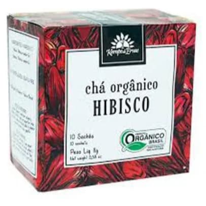Chá Hibisco Orgânico 10 Sachês Kampo De Ervas