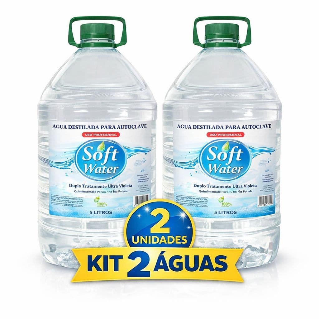 kit 2 Águas Destilada Para Auto Clave Soft Walter