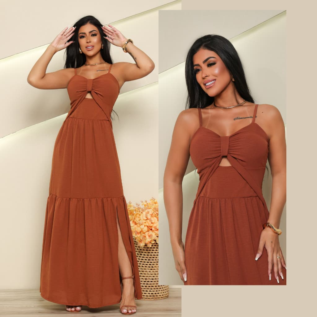 Vestido Longo De Festa Feminino Elegante Super Promoção