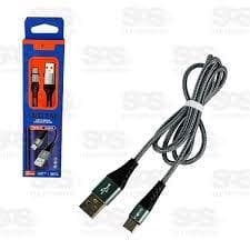 Kit 3 Cabos Carregador Rápido 3.4a Tipo C Reforçado INOVA Coloridos