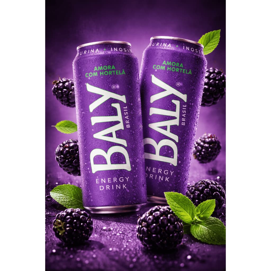 Baly Energético Amora com Hortelã 473ml