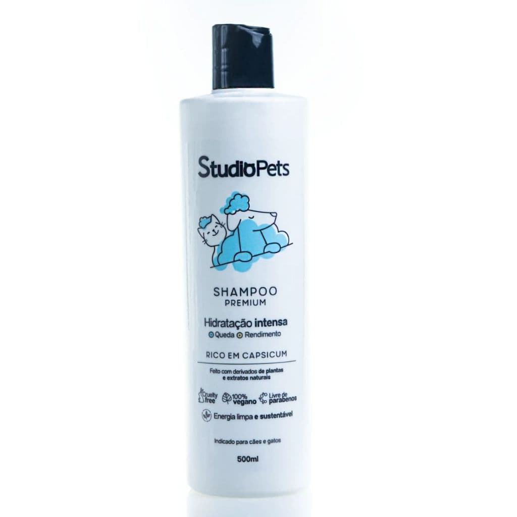 Shampoo Premium Para Cães E Gatos 500ml Studio Pets Shampoo