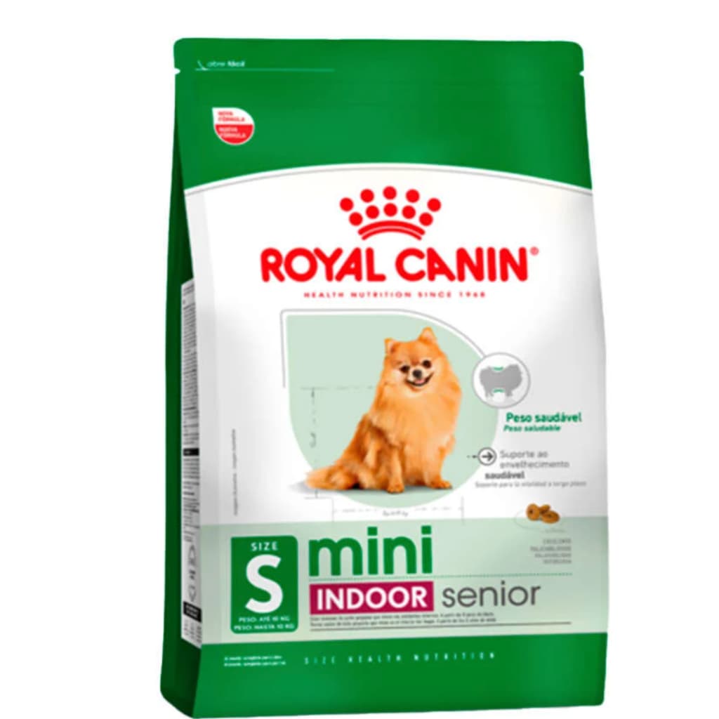 Ração Seca Royal Canin Mini Indoor Senior para Cães de Raças Pequenas 8+