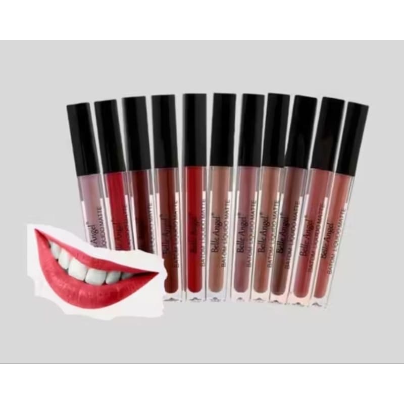 Batom Líquido Matte Belle Angel B058 Longa Duração Cor Intensa e Acabamento Perfeito