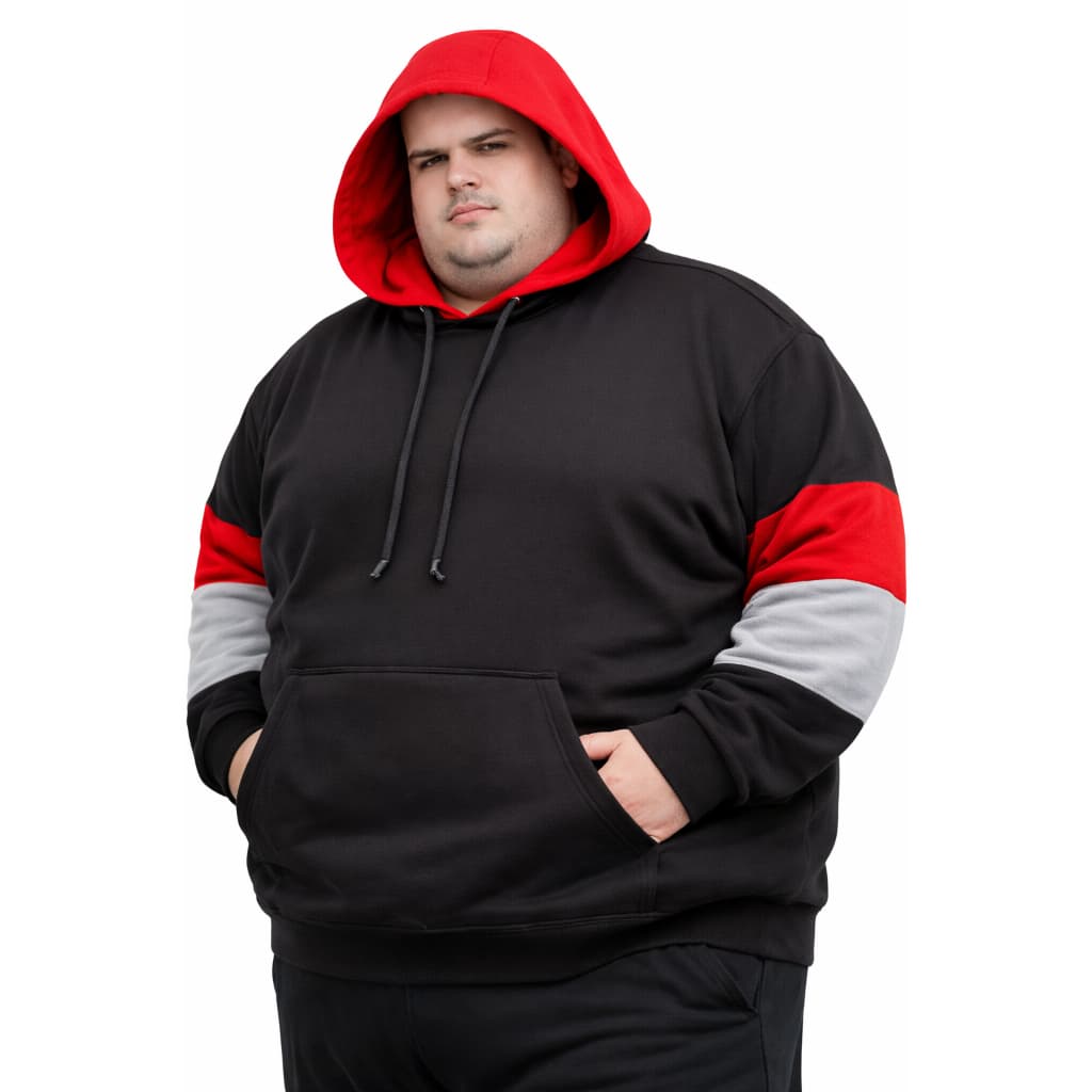 Casaco Moletom Blusa Unissex Plus Size Tamanhos Especiais G8 ate o G11
