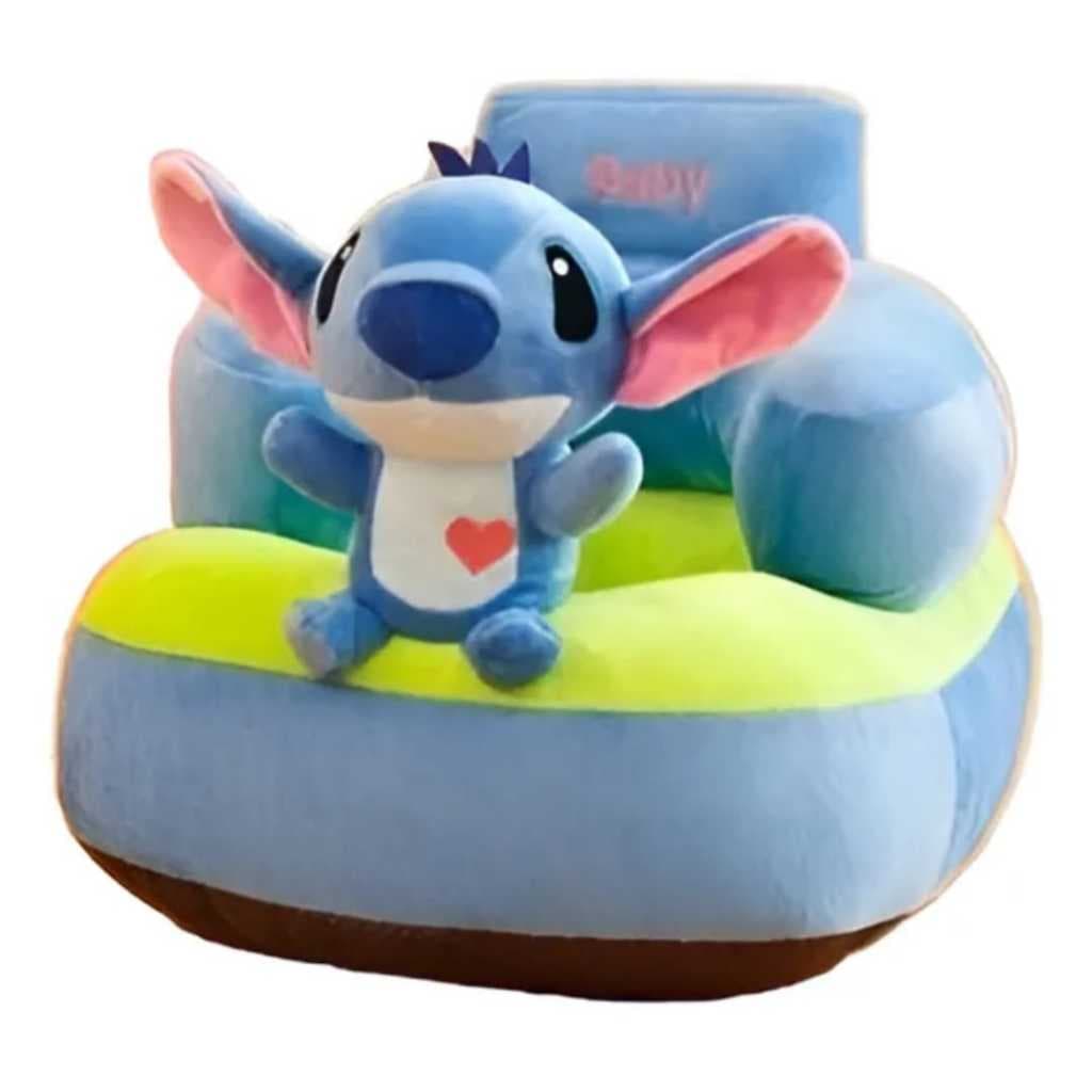 Sofá Assento Stitch Antiqueda Postura Para Bebê Antialérgico