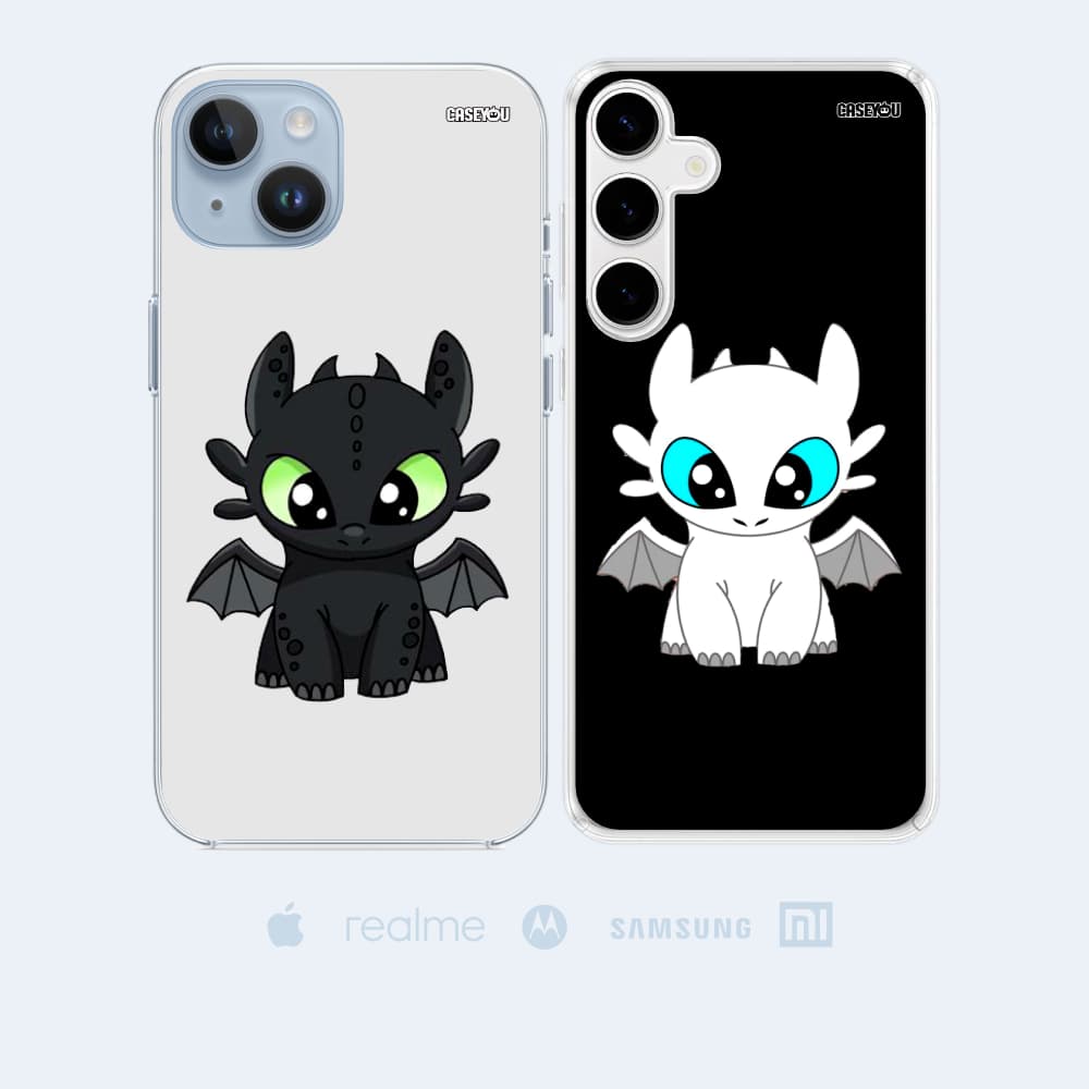 Kit 2 Capinhas Celular Personalizada Fúria da Noite e Fúria da Luz Alta Qualidade