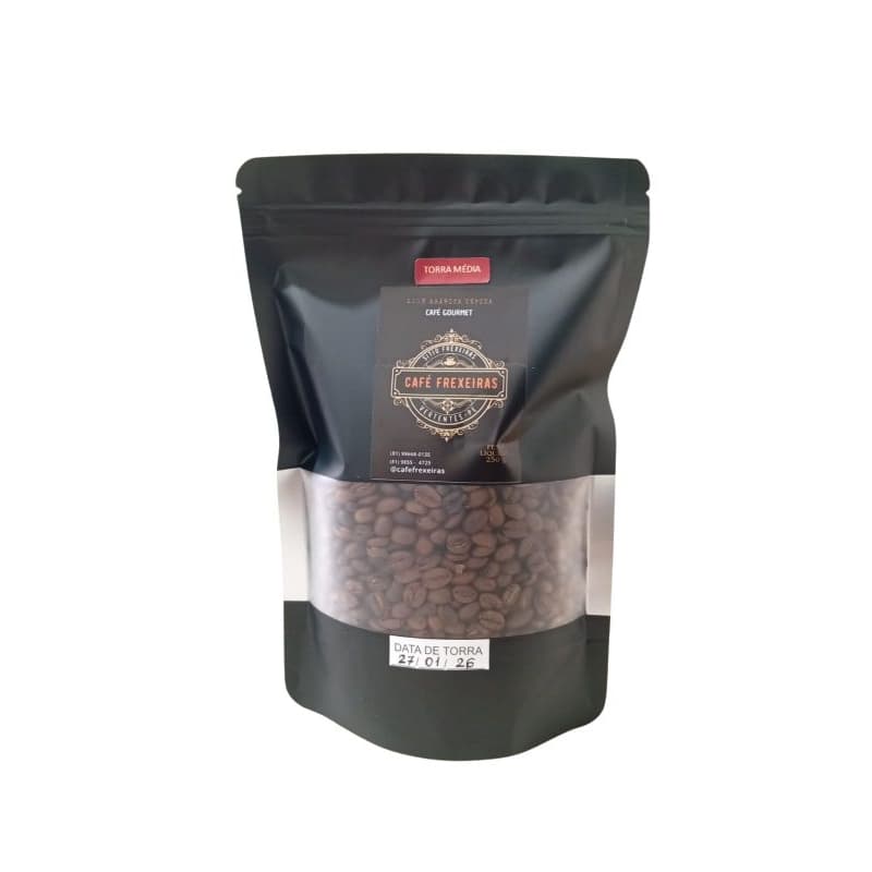 Café ecológico em grãos  _ pacote de 250 g_ média