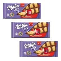 3 Barra De Chocolate Importado - Milka Lu