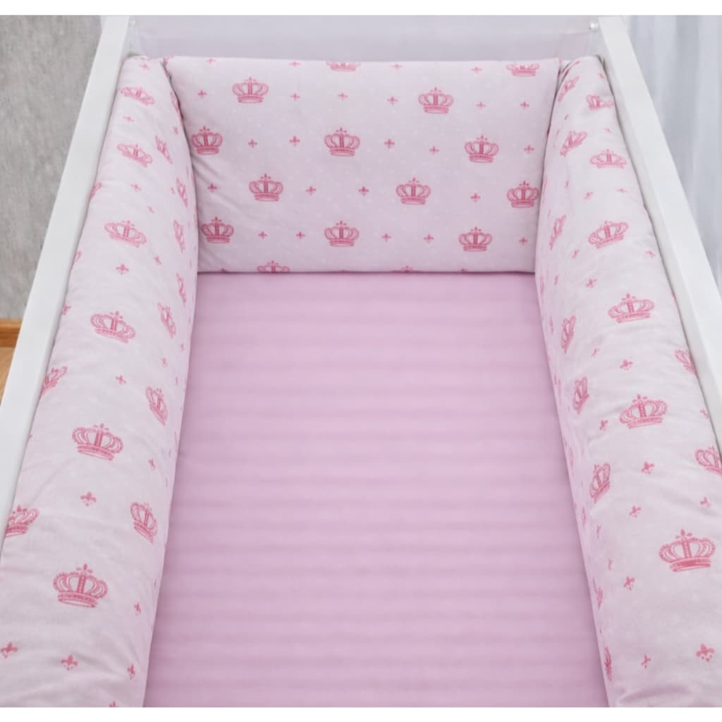 Kit para mini berço bebê menina menino 3 peças Enchimento fofo Enxoval berço mini