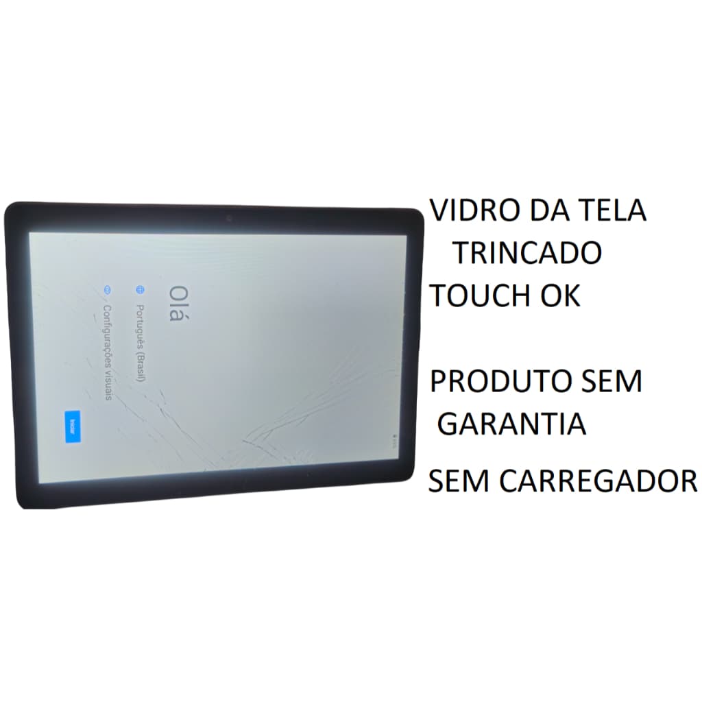 Tablet Multilaser M10 WI-FI 128GB Tela 10.1 4+2GB RAM Android 13 Octa-Core TELA TRINCADA SEM GARANTIA