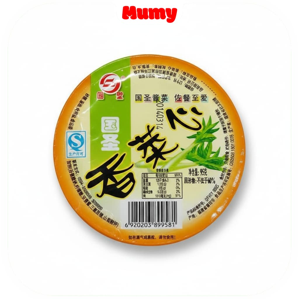 Alface Chinesa Em Conserva Xiang Cai Xin San He 95g - Snack Saudavel - Mumy Box